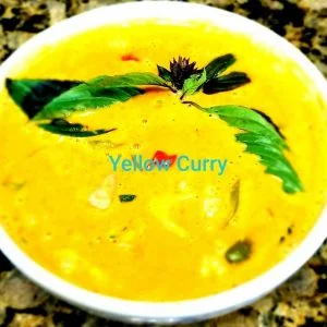 A steaming bowl of aromatic Yellow Curry from Golden Thai Cuisine in East Orem, Utah.
